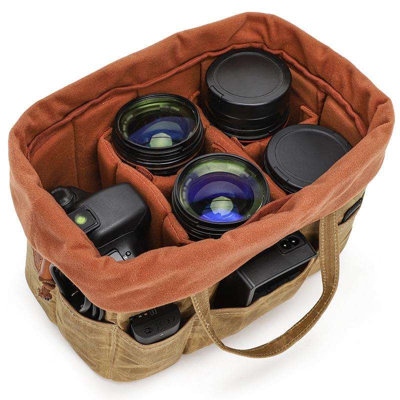 K707 Portable SLR Lens Liner Bag Camera Storage Bag(Navy Blue)
