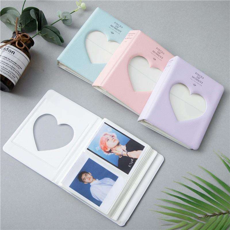 Hollow Heart 64 Pockets Photo Book Album Name Card Holder for Fujifilm Instax Mini 8 /7s /70 /25 ...