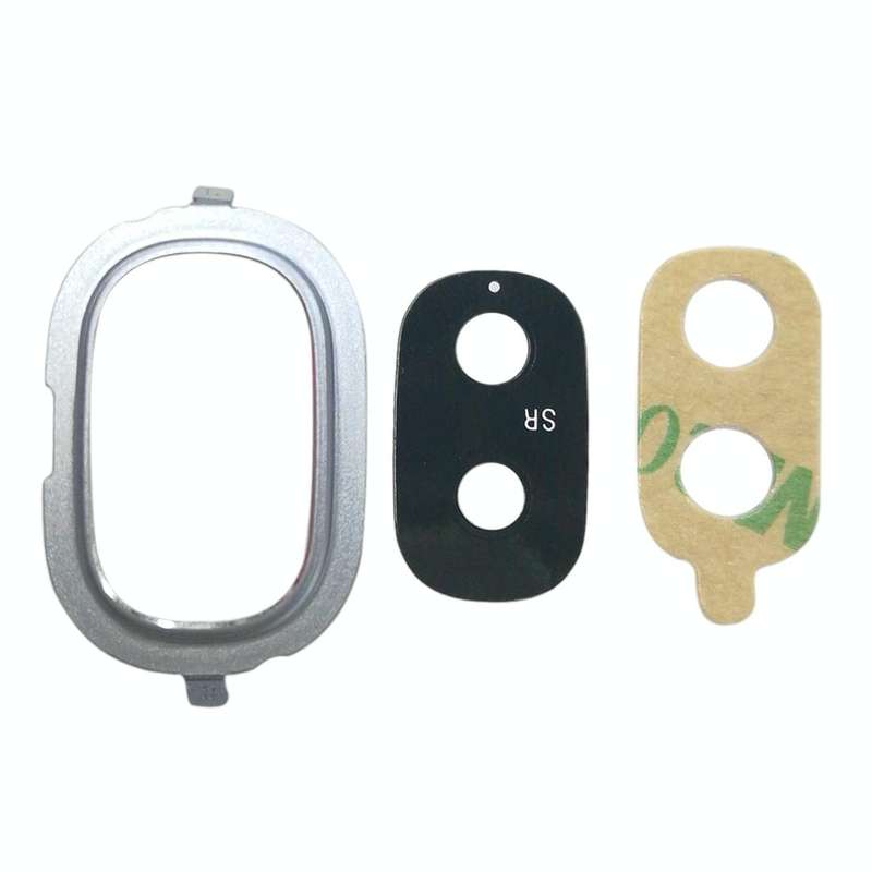 For Galaxy J4, J400F/DS, J400G/DS 10pcs Back Camera Bezel with Lens Cover & Adhesive (Blue)