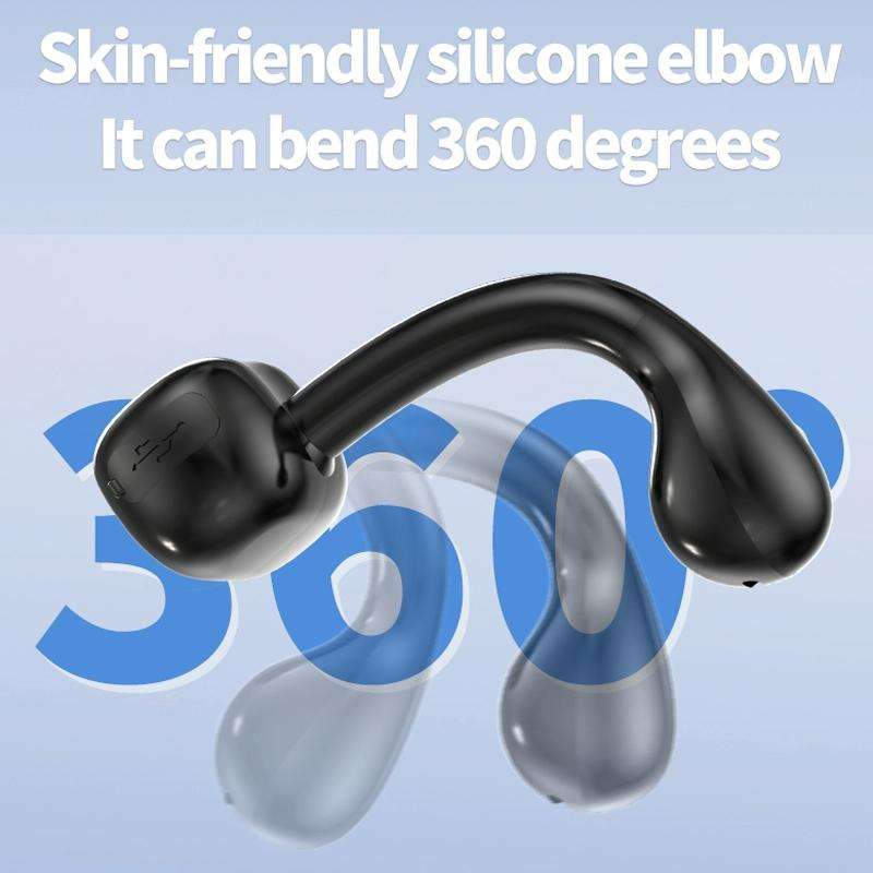 M10 IPX5 Waterproof Ear Clip Bluetooth Earphones, Style: Single Black
