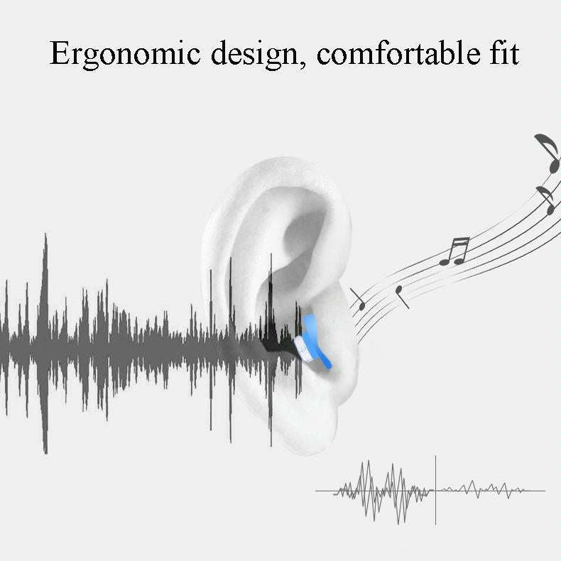 Anti-Noise Sleep Earplugs Silicone Soundproof Earplugs Industrial Noise Cancelling Silent Earplug...