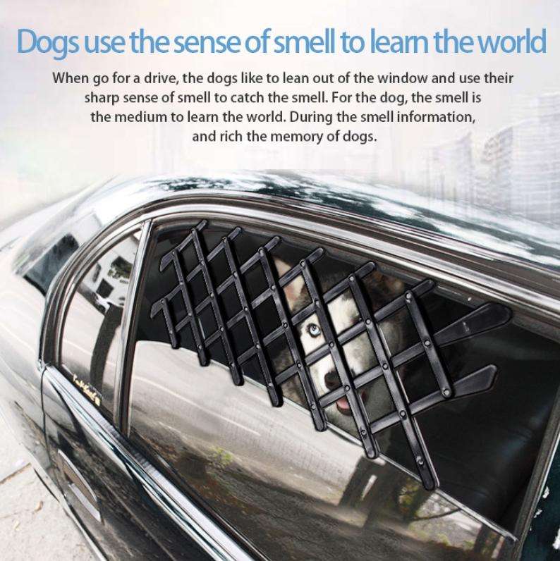 Pet Car Window Protective Fence Car Retractable Protective Fence, Specification: 24x11.8x1.2cm(Bl...