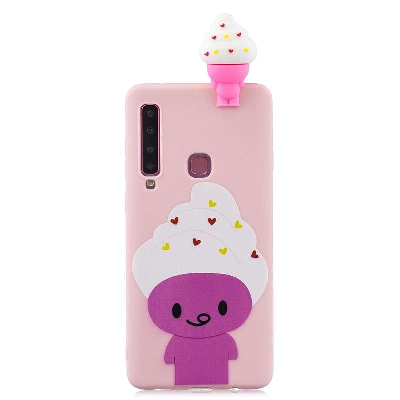 For Galaxy A9 (2018) Shockproof Cartoon TPU Protective Case(Ice Cream)