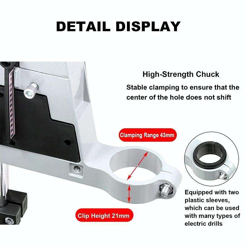 Multifunctional Electric Hand Drill Stand Mini Woodworking Fixed Table, Model: 88647 Iron Base