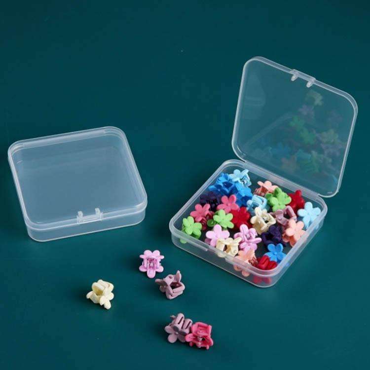 20 PCS Square Plastic Box With Cover Transparent Storage Box PP Parts Tool Box Electronic Compone...
