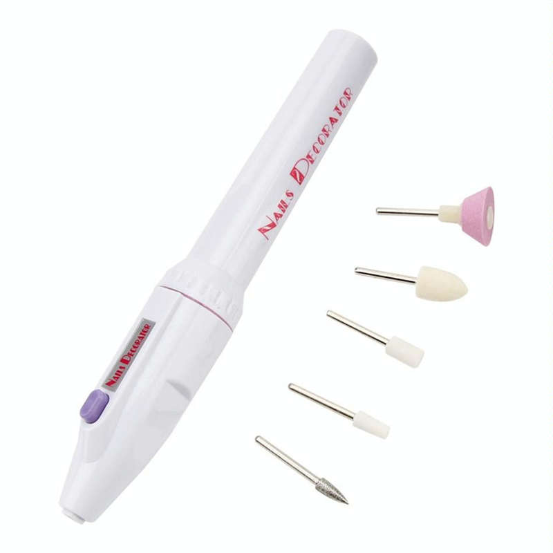 Electric Nail File Drill Kit Tips Manicure Toenail Pedicure Salon Pen Shape Manicure Kit Nail Dri...