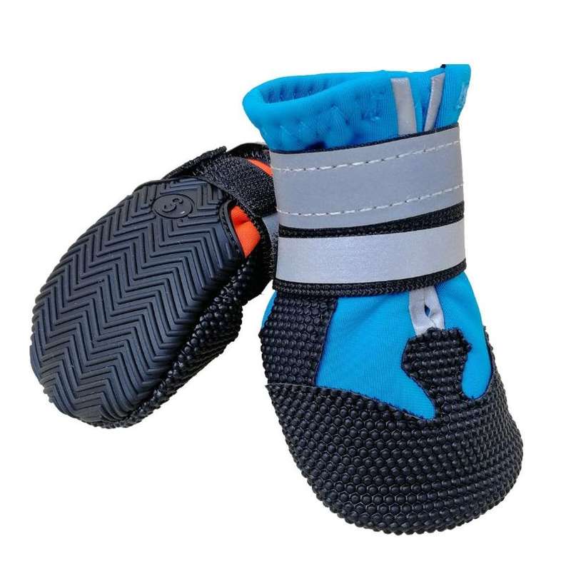 Wear-Resistant Non-Slip & Waterproof Pet Shoe Covers Medium And Large Dog Shoes(XL Lake Blue)