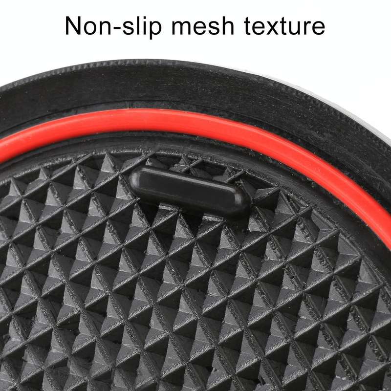 Car Water Cup Gate Slot Mats Plastic Red Anti-Slip Interior Door Pad for Toyota Vios 2017