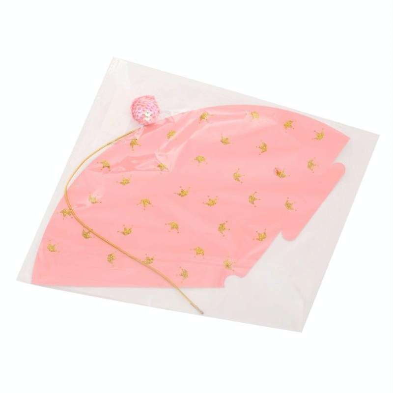 20 PCS Sequined Fur Ball Birthday Hat Birthday Party Supplies Dress Up Paper Hat, Colour: No. 7 Pink