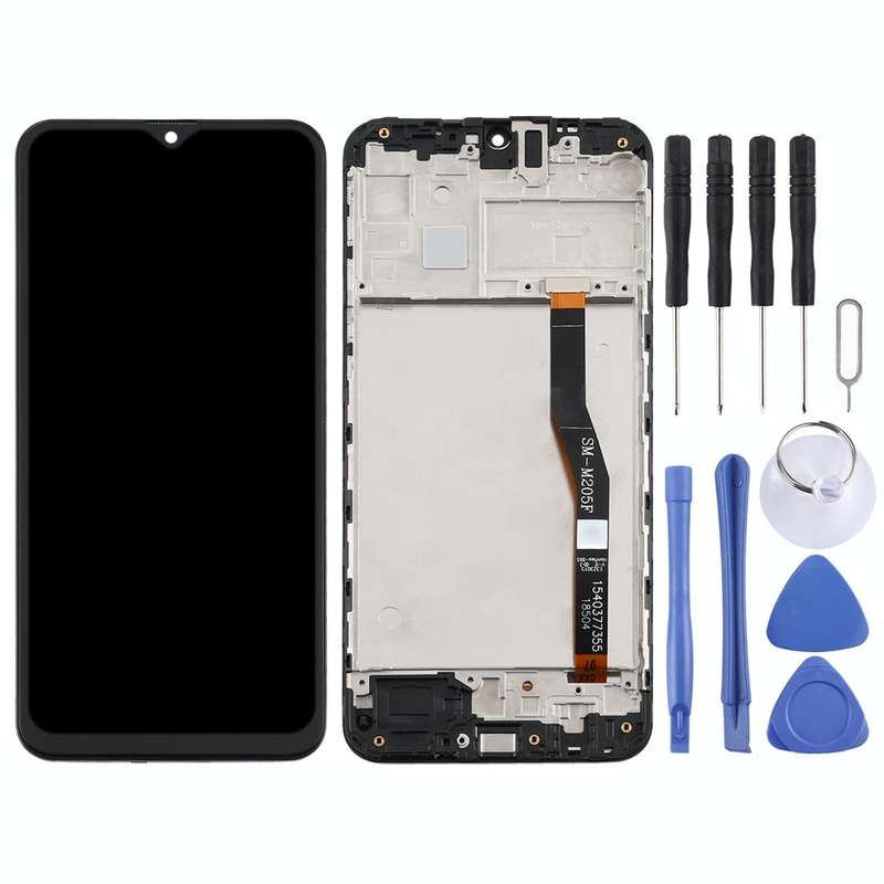 TFT LCD Screen for Samsung Galaxy M20 Digitizer Full Assembly with Frame (Black)