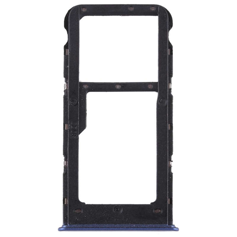 SIM Card Tray + SIM Card Tray / Micro SD Card for Huawei P smart (Enjoy 7S) (Blue)