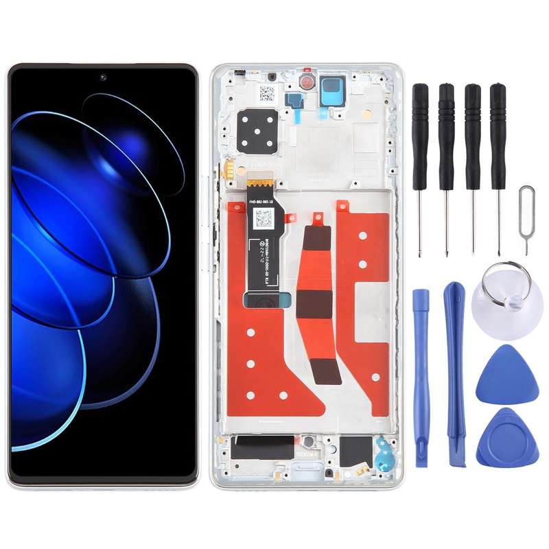 For Honor 80 GT Original LCD Screen Digitizer Full Assembly with Frame (Silver)