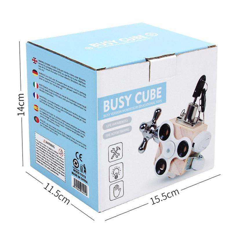 Early Childhood Education Montessori Busy Cube Intellectual Development Educational Toys Kinderga...