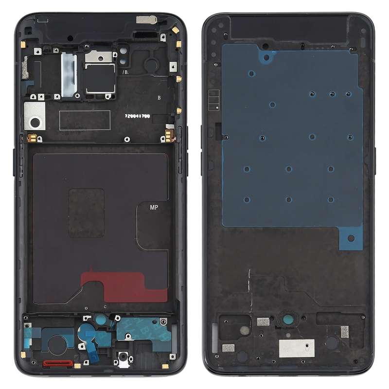 For OPPO Reno 5G/Reno 4G PCAM00 PCAT00 CPH1917 CPH1921 Front Housing LCD Frame Bezel Plate (Black)