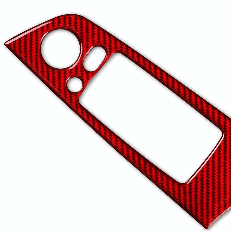 5 PCS Set for BMW 3 Series E90 Carbon Fiber Car Left Driving Lifting Panel Decorative Sticker wit...