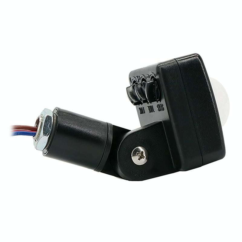 Automatic Security PIR Infrared Motion Sensor Detector Wall Spotlights Switch, Size:10mm(Black)