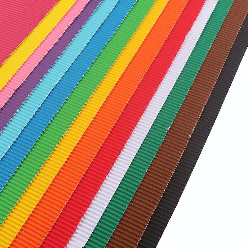 10 Sheets Corrugated Paper Thickened Wrapping Paper Handmade DIY Wrapping Paper Material, Specifi...