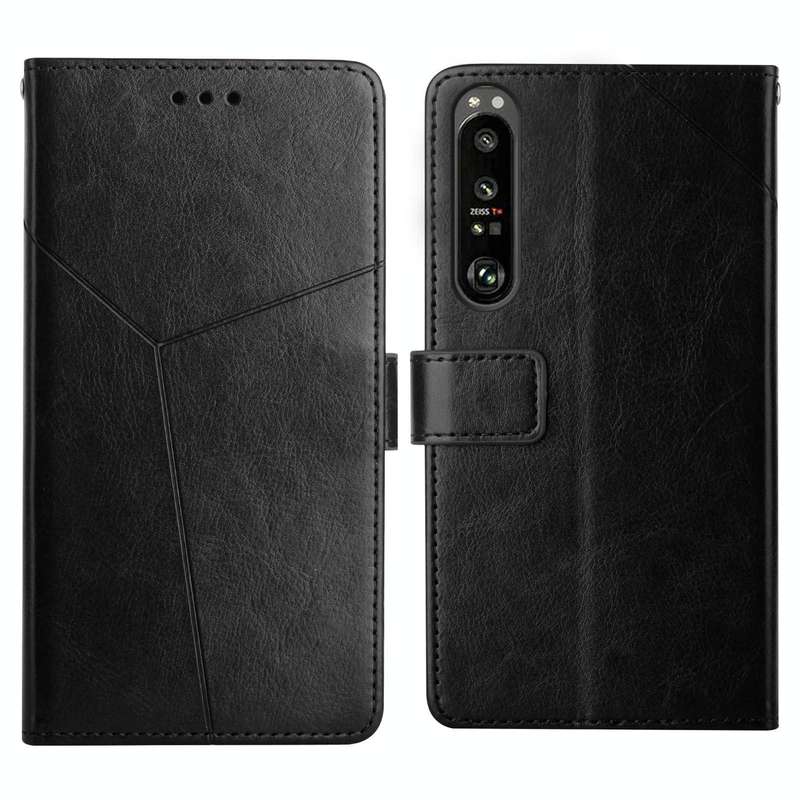 For Sony Xperia 1 III Y Stitching Horizontal Flip Leather Phone Case with Holder & Card Slots & W...