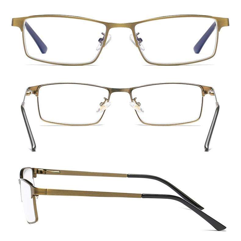 Dual-purpose Photochromic Presbyopic Glasses, +2.00D(Gold)