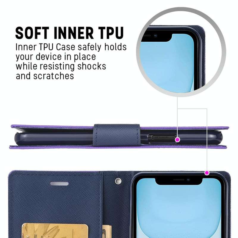 For iPhone 11 MERCURY GOOSPERY FANCY DIARY Horizontal Flip Leather Case with Holder & Card Slots ...