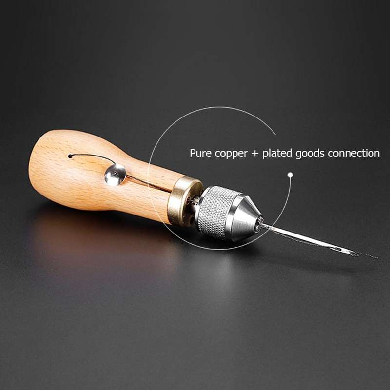 Handmade DIY Leather Stitching Tool Leather Carving Tool Device(Sewing Device)