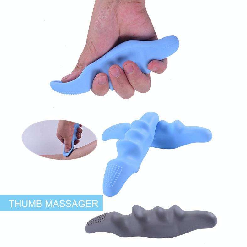 Silicone Thumb Bump Massager Muscle Relaxation Massage Fascia Device, Specification: Thumb Green