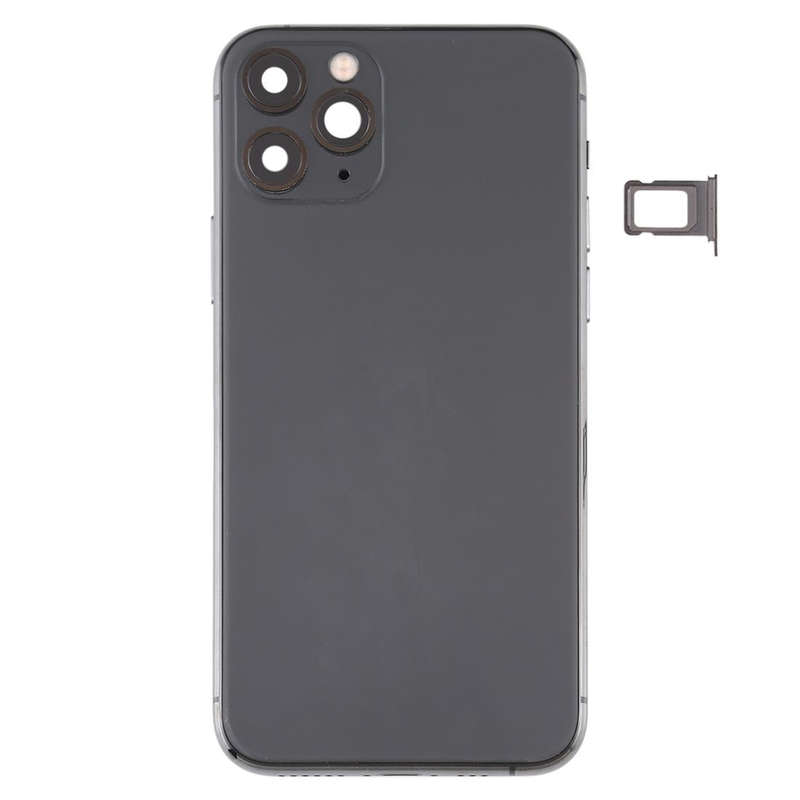 Battery Back Cover (with Side Keys & Card Tray & Power + Volume Flex Cable & Wireless Charging Mo...