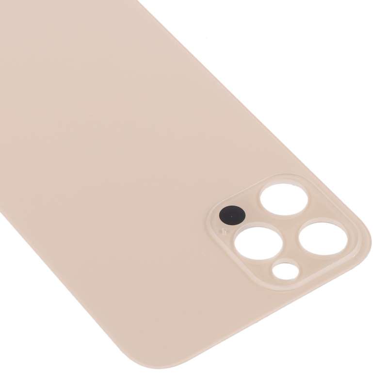 Easy Replacement Big Camera Hole Glass Back Battery Cover for iPhone 13 Pro Max(Gold)