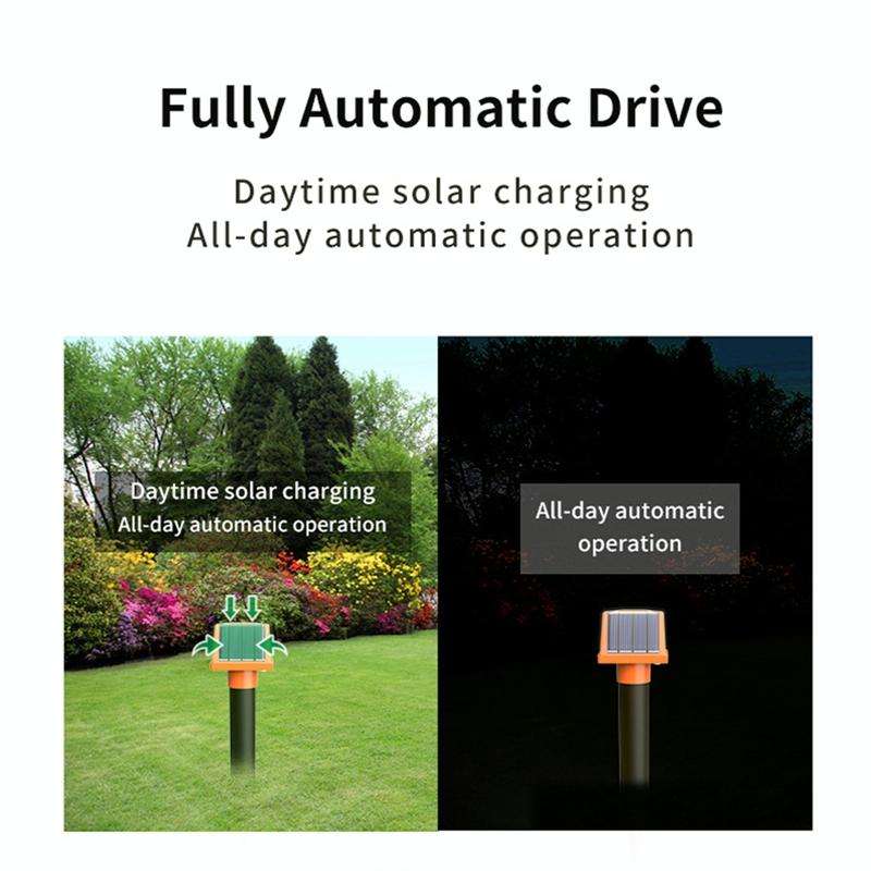 SJZ057 Outdoor IP66 Waterproof Solar Ultrasonic Rat Repeller Orchard Ultrasonic Animal Repeller(O...