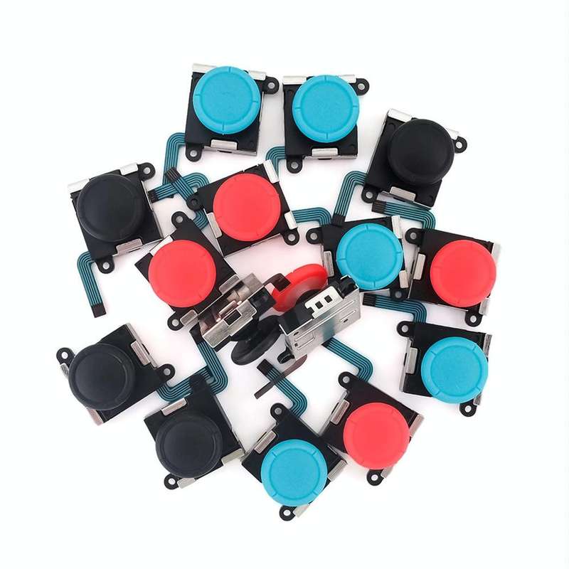 For Nintendo Switch 2pcs Game Console 3D Left Right Interoperability Rocker Remote Sensing Joysti...