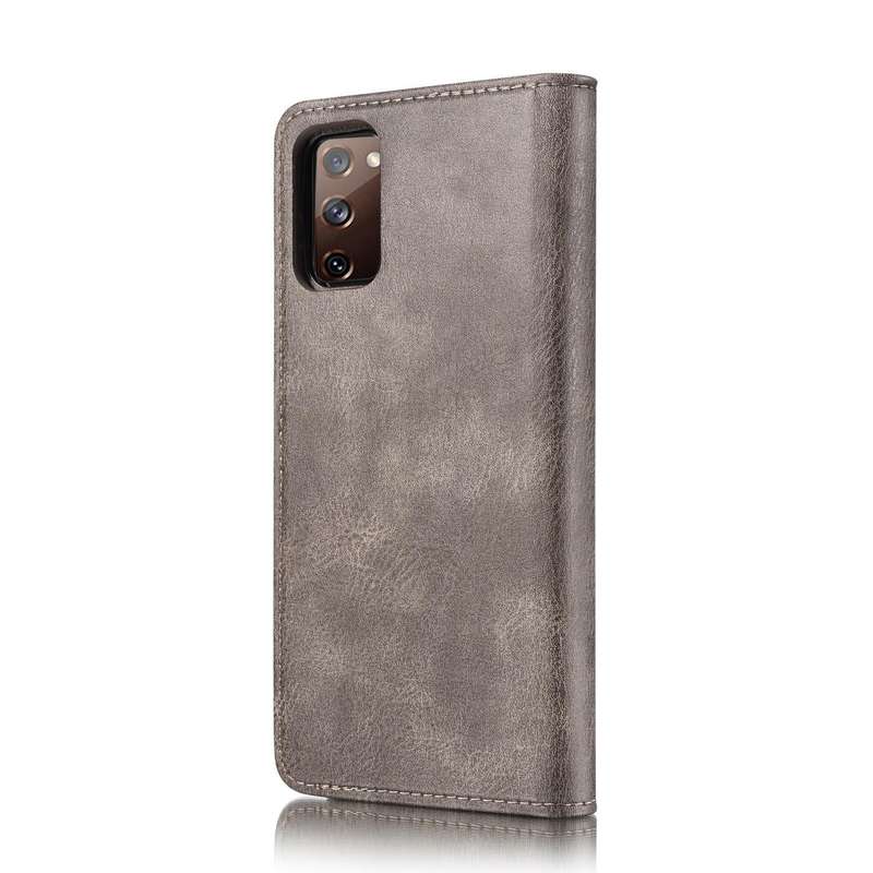 For Samsung Galaxy S20 FE DG.MING Crazy Horse Texture Flip Detachable Magnetic Leather Case with ...