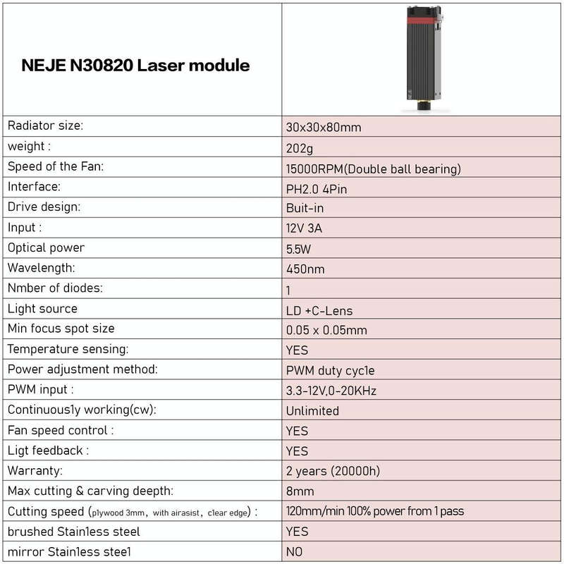 NEJE MASTER 3 Laser Engraver with N30820 Laser Module(EU Plug)