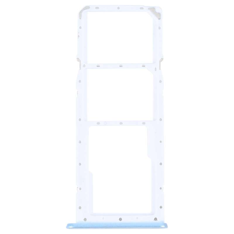 For OPPO A17 SIM Card Tray + SIM Card Tray + Micro SD Card Tray (Blue)