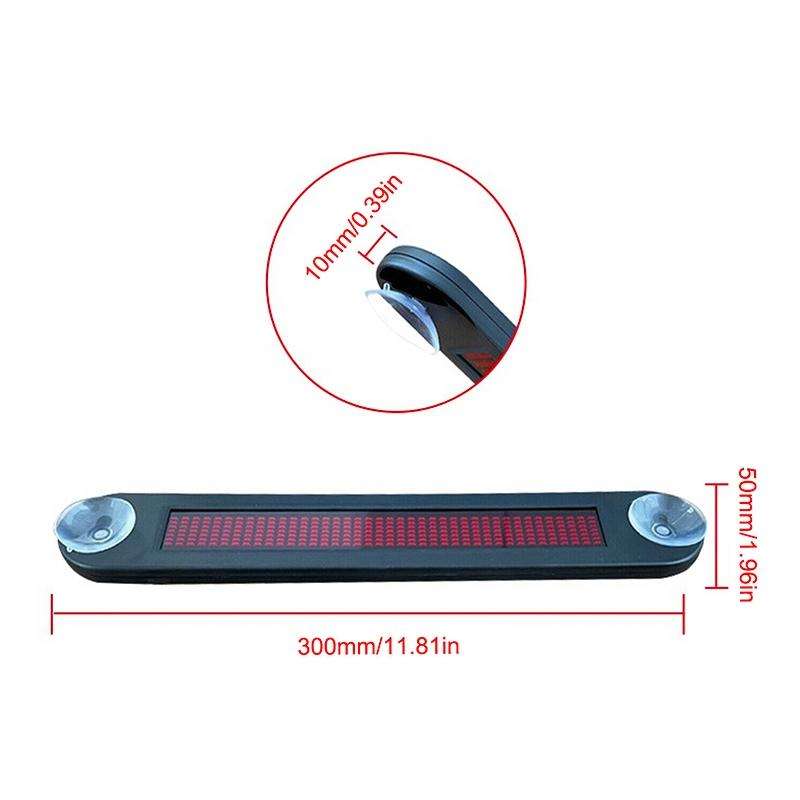 DC 12V Car LED Programmable Showcase Message Sign Scrolling Display Lighting Board with Remote Co...