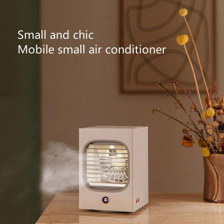 Small Home Desktop Air Conditioner Chiller Cooling Fan(Black)