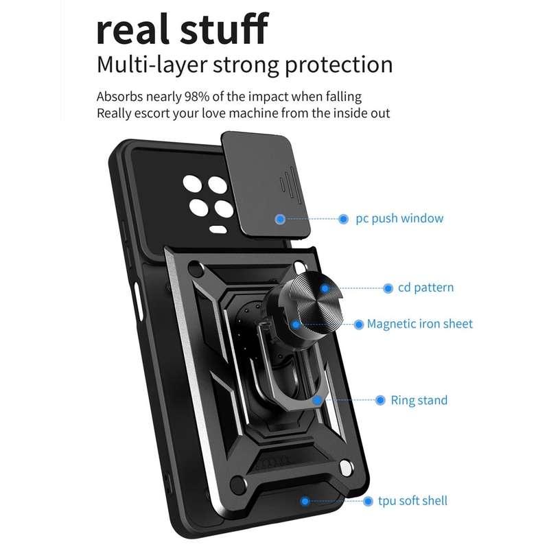 For Nokia G10 / G20 Sliding Camera Cover Design TPU+PC Phone Case(Silver)