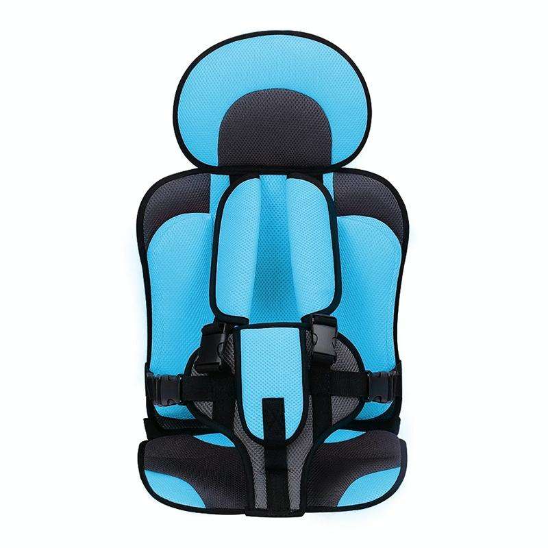 Car Portable Children Safety Seat, Size:50 x 33 x 21cm (For 0-5 Years Old)(Light Blue + Grey)