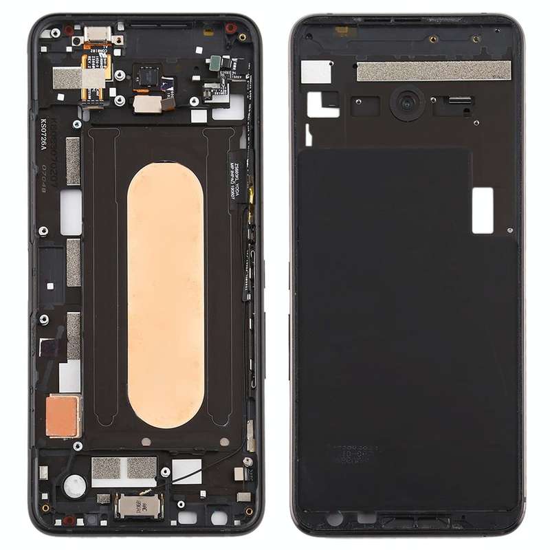 Middle Frame Bezel Plate with Side Keys for Asus ROG Phone II ZS660KL(Black)