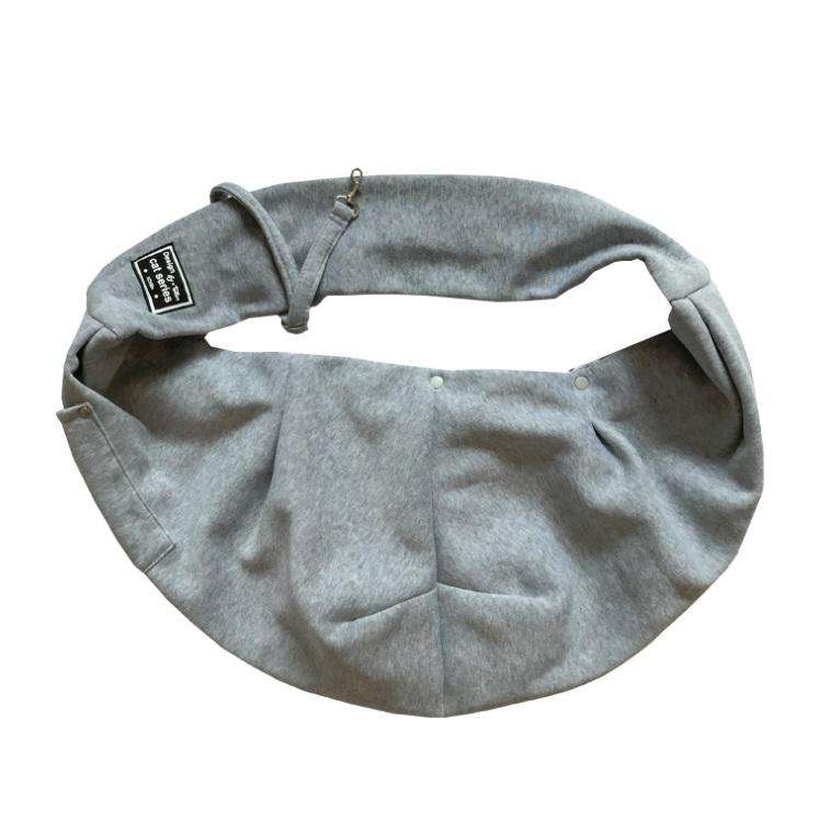 Pet Outing Carrier Bag Cotton Messenger Shoulder Bag, Colour: Gray