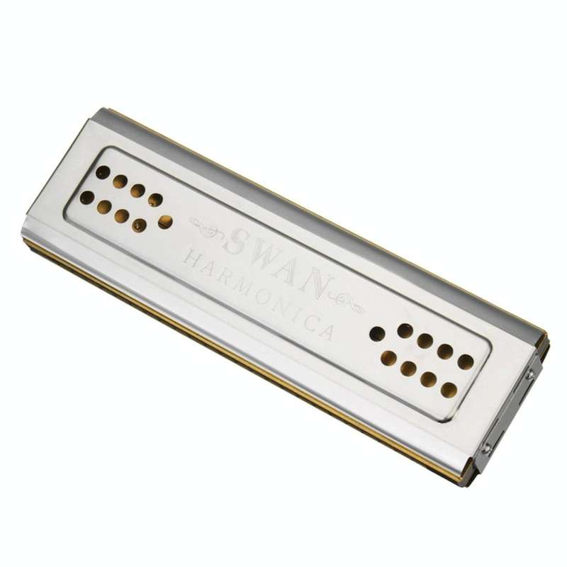 Swan SW24-12A 24-holes Double-sided Harmonica Beginner Polyphony Box Adult Children Beginners Per...