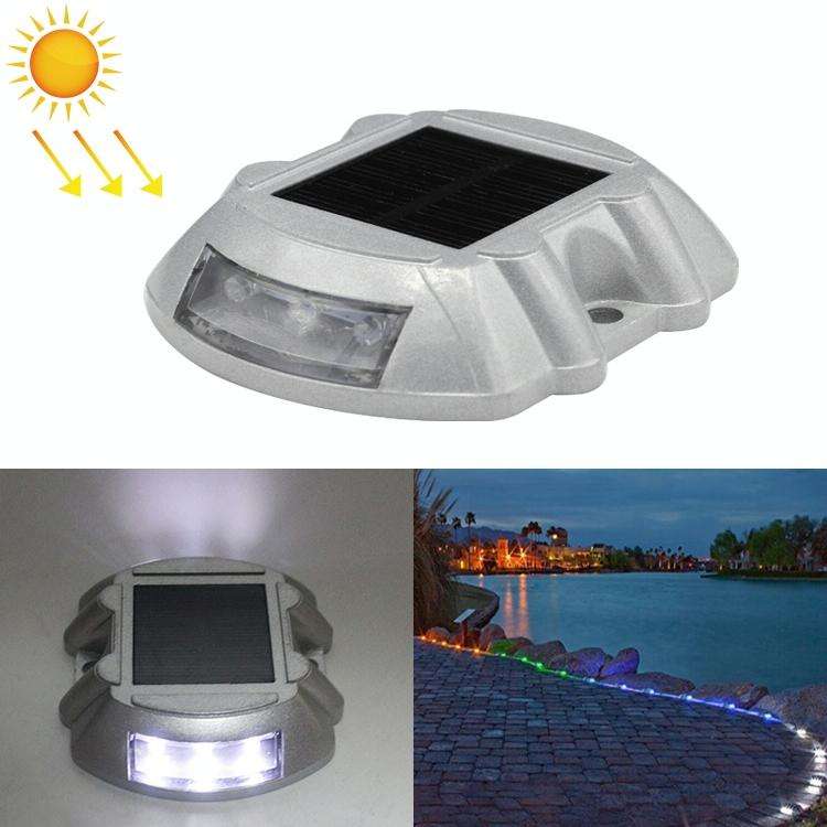 Solar Horseshoe Road Stud Light Car Guidance Light Road Deceleration Light, Constantly Bright Ver...