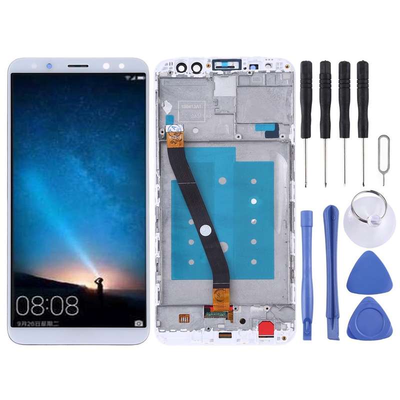 LCD Screen and Digitizer Full Assembly with Frame for Huawei Mate 10 Lite / Nova2i (Malaysia) / M...