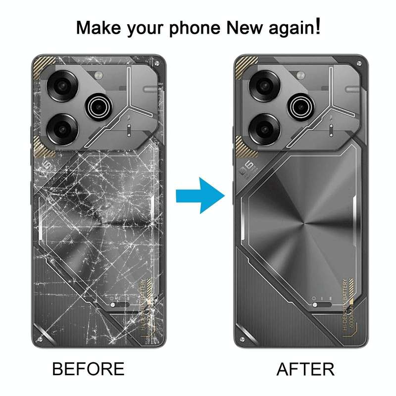 For Tecno Pova 6 Original Battery Back Cover(Black)