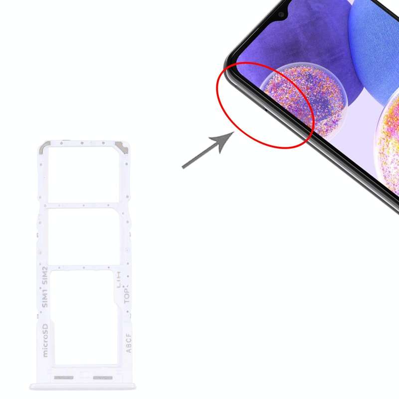For Samsung Galaxy A23 5G SM-A236B Original SIM Card Tray + SIM Card Tray + Micro SD card tray (W...