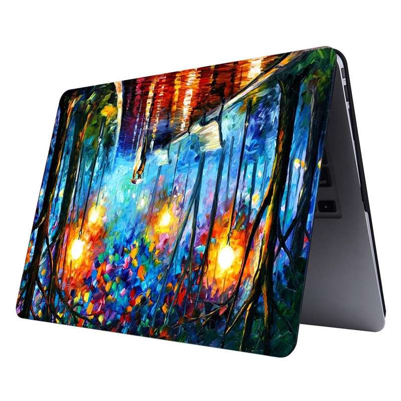 RS-704 Colorful Printing Laptop Plastic Protective Case for MacBook Pro 13.3 inch A1708 (2016 - 2...
