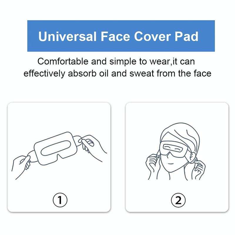 100 PCS Black Protective Hygiene VR Eye Mask Sanitary Disposable Eye mask pads for 3D VR Glass