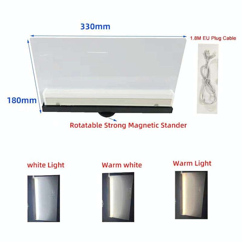 Paintless Dent Repair Removal Tool Checking Reflector Line Tricolor Detection Board, EU Plug