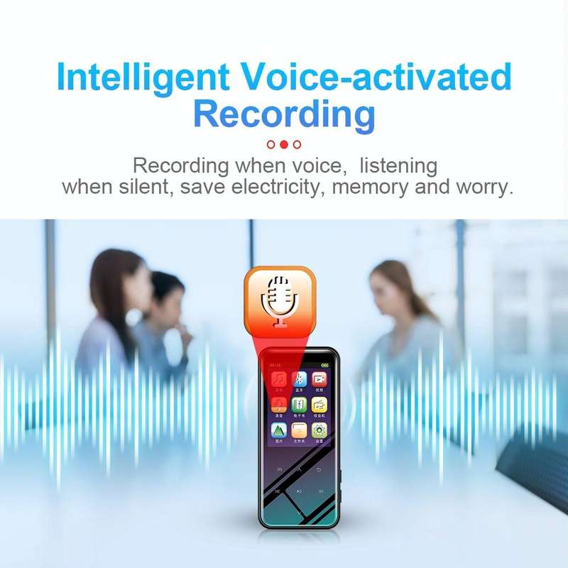 8GB M15 Multi-function Smart Voice Recorder MP3 Hifi Sound Music Player Walkman, Bluetooth Version