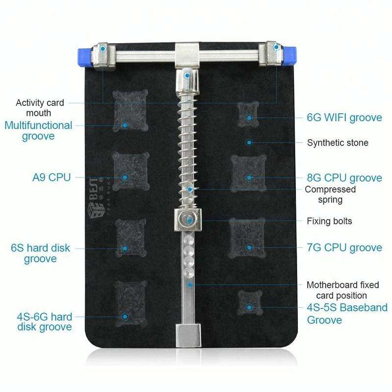 BEST-001E DIY FIX Stainless Steel Circuit Board PCB Holder Fixture Work Station for Chip Repair t...