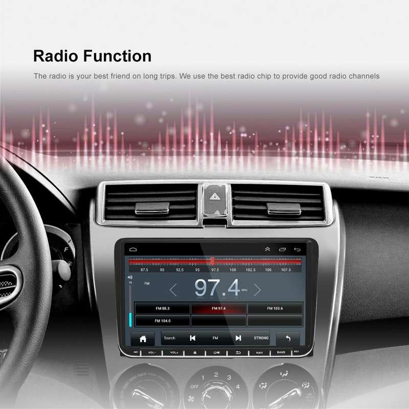 A2743 For Volkswagen 1+16G 9-inch Central Control Large Screen With Carplay Car Android10.0 Navig...